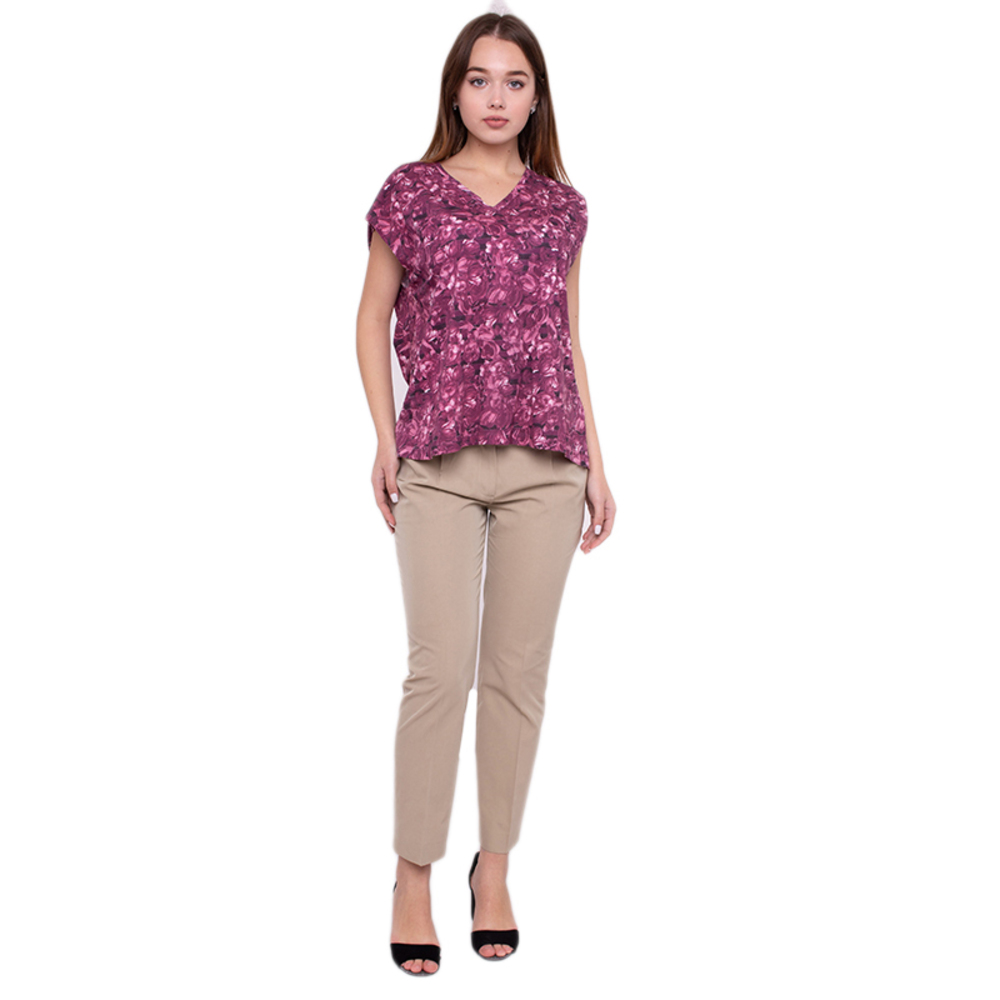 Blender Blouse Women size M Indian Red